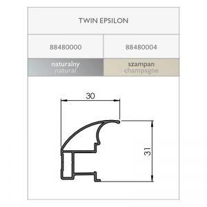 Rankenos profilis TWIN EPSILON