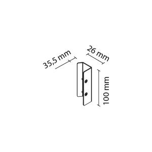 Šoninė rankena FRAMELESS 10mm