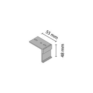 Uždengimo profilio K-075 tvirtinimas prie lubų