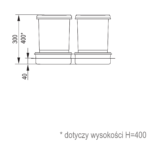Šiukšliadėžė Praktiko 2x20l - Image 2