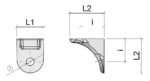 Lentynų laikiklis - kampukas, "Curvy" - Image 3